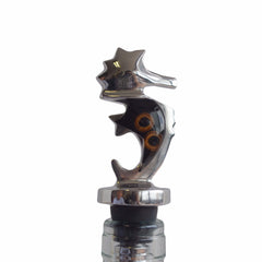 Sea Horse Wine Stopper Handcrafted in Recycled Aluminum