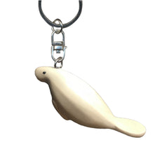 Manatee Key Chain Handcrafted in Wood