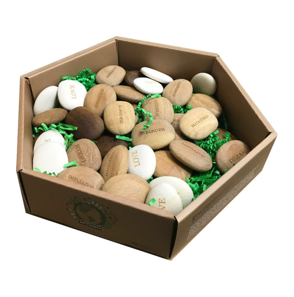Inspirational Wood Stones - Display Set