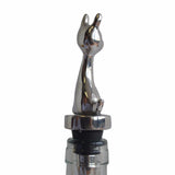 Cat Wine Stopper Handcrafted in Recycled Aluminum
