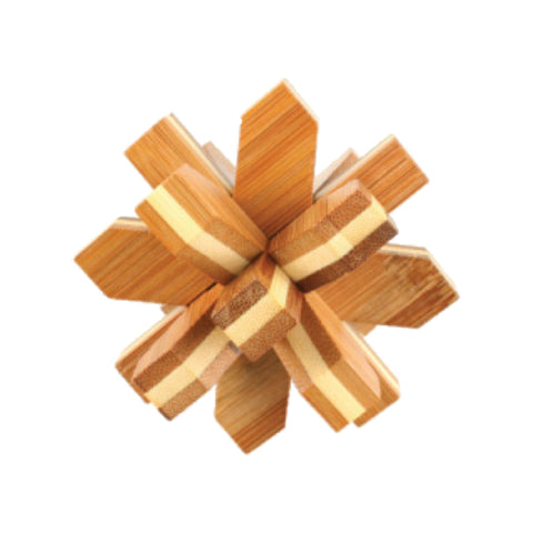 Bamboo Puzzles Medium - Snow Flake