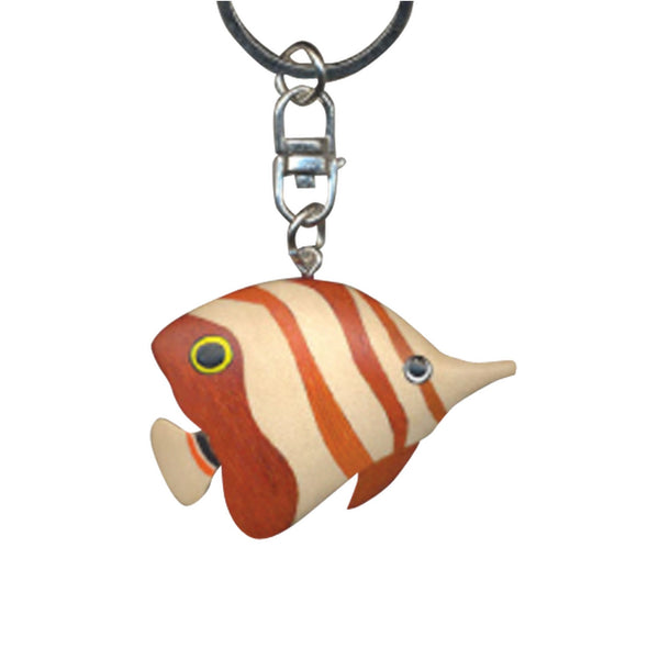 Butter Fish Key Chain Handcrafted in Wood