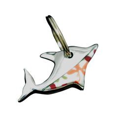 Dolphin Key Chain Handcrafted in Recycled Aluminum 