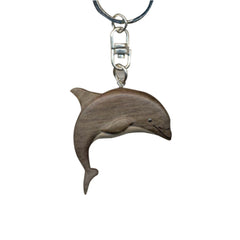 Dolphin Key Chain Handcrafted in Wood