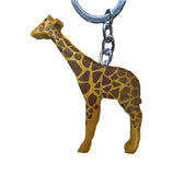 Giraffe Key Chain Handcrafted in Wood - Realistic