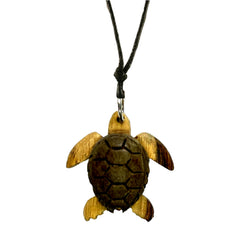 Sea Turtle Collection Necklace Handcrafted in Wood