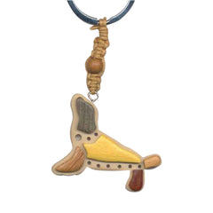 Sea Lion Key Chain Handcrafted in Wood
