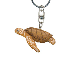 Sea Turtle Key Chain Handcrafted in Wood