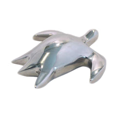 Sea Turtle Mini Figurine Handcrafted in Recycled Aluminum - Solid