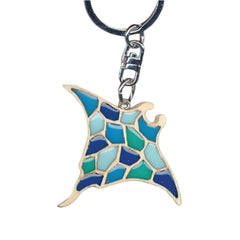 Sting Ray Key Chain Handcrafted in Wood