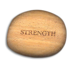 Strength - Inspirational Wood Stone