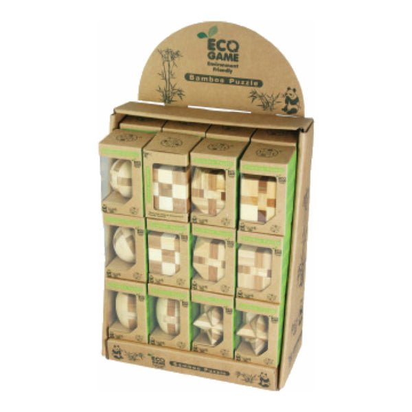 Bamboo Puzzles Small - Simple - Display Set