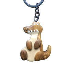 Crocodile Key Chain Handcrafted in Wood