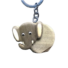 Elephant Key Chain Handcrafted in Wood