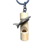 Whistle Fish Key Chain Handcrafted in Wood